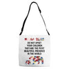 mama bear message Adjustable Strap Totes