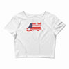 proud to be ameowican Crop Top