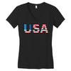 usa Women's V-Neck T-Shirt
