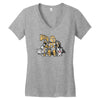 the iron wolves Women's V-Neck T-Shirt
