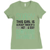 girl already taken by psychotic computer engineer Ladies Fitted T-Shirt