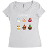 cupcakes Women's Triblend Scoop T-shirt