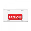 romance red License Plate