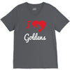 i love goldens V-Neck Tee