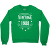 original parts vintage established 1988 perfectly aged Crewneck Sweatshirt