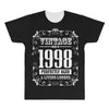 vintage made in 1998 perfectly aged a living legend All Over Men's T-shirt