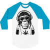 monkey hipster 3/4 Sleeve Shirt