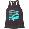 london double decker bus Racerback Tank