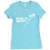 born to dart pfeil arrow bullseye triple double 180 club profi Ladies Fitted T-Shirt