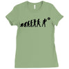 evolution of a darts player t shirt phil taylor board Ladies Fitted T-Shirt