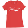 hai haie selachii shark der wei&szlig;e hai jaws neu Ladies Fitted T-Shirt