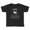 leo christmas ugly sweater Toddler T-shirt