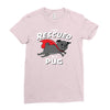 rescued by pug Ladies Fitted T-Shirt