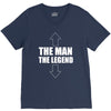 the man the legend funny V-Neck Tee