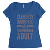 cleverly disguised Women's Triblend Scoop T-shirt