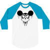 dead mickey mouse halloween 3/4 Sleeve Shirt