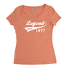 legend since 1977, funny Women's Triblend Scoop T-shirt