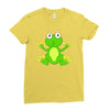 frog cute Ladies Fitted T-Shirt