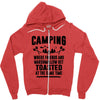 Camping Where Friends And Marshmallow Get Toasted At The Same Time Zipper Hoodie