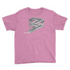 some game involving falling blocks in the style of m.c. escher Youth Tee