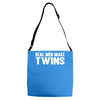 real men make twins Adjustable Strap Totes