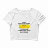 Under Construction Personalize Baby Crop Top