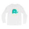 an elephant never cares Long Sleeve Shirts