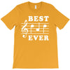 Best Dad Ever Funny Music Note T-Shirt