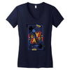 catdog playing card Women's V-Neck T-Shirt