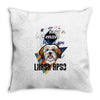 who loves lhasa apso Throw Pillow