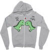 t rex problems Zipper Hoodie