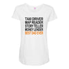 best dad ever fathers Maternity Scoop Neck T-shirt