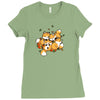 playful foxes Ladies Fitted T-Shirt