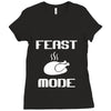 mens feast mode Ladies Fitted T-Shirt