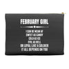Super February Girl Accessory Pouches