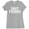 save ferris Ladies Fitted T-Shirt