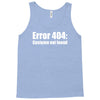 halloween error 404 costume not found Tank Top
