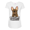 where's my coffee Maternity Scoop Neck T-shirt