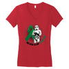 never stop fighting Women's V-Neck T-Shirt