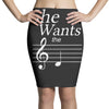 she wants the d black Pencil Skirts