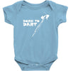 born to dart pfeil arrow bullseye triple double 180 club profi Baby Onesie