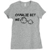 charlie bit me t shirt 2xl funny youtube nerdy geeky awesome humor coo Ladies Fitted T-Shirt