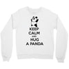 keep calm and hug a panda Crewneck Sweatshirt