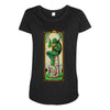 here lies shredder Maternity Scoop Neck T-shirt