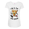 i do it for the pizza Maternity Scoop Neck T-shirt