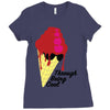 through being cool graphic Ladies Fitted T-Shirt