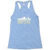 montana mountains Racerback Tank
