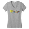 planetary chatter vectorized Women's V-Neck T-Shirt
