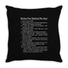 rules for dating my son Throw Pillow