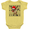 christmas reindeer dabbing Baby Bodysuit